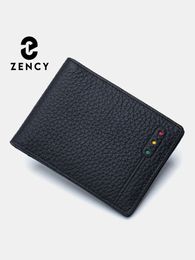 Zency Womens Ultrathin FIRD Antitheft Wallet Case Genuine Leather Multifunctional Card Holder Clip Creative Coin Purse 240521