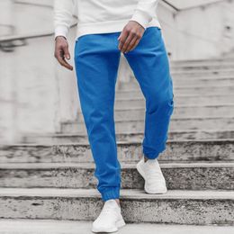 Men's Pants Men Casual Sports Full Length Skin Patchwork Pocket Bodybuilding Fitness Man Y2k Clothing Gym Work Trousers Pantalones