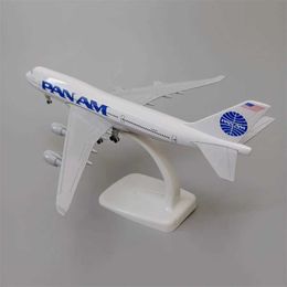 Aircraft Modle New 20cm alloy metal American Airlines Pan Am World Airlines PAN AM Boeing 747 B747 die cast aircraft model aircraft wheel s2452089