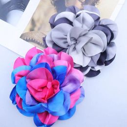 Brooches Satin Large Flower Brooch Jewelry Accessories 20cm Handmade Ornamental Pin French Collar Badge Party