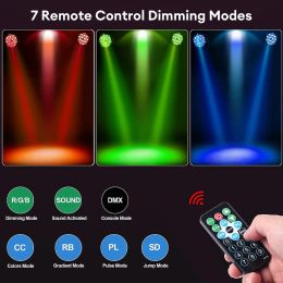 36 LED Stage Flat Par Lighting Effect DJ Disco Party Christmas Bar Club Wedding Show Lights Voice-activated Colorful Light