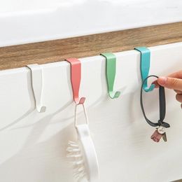 Hooks Cabinet Closet Door Hook Punch Free Creative Storage Rack Metal Coat Hat Hanger