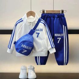 Clothing Sets Kid's Spring Suit Children's And Autumn Sports Boys Girls Leisure Campus Two-piece