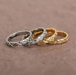 Fashion Unique Designer Rings men woman 18k gold Plated Rose Gold S925 silver Rhinestone celebrity Crush Rings wedding rings marriage ring lover Gift