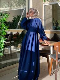 Ethnic Clothing Eid Modest Muslim Dress For Women Jalabiya Ramadan Robe 2024 Caftan Party Long Dresses Vestido Largo Full Sleeve