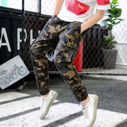 4-15Y Kids Boys Skinny Army Clothes Trousers Children Girls Camouflage Clothing Causal Bottoms Baby Boy Harem Pants