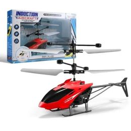 Rechargeable RC Helicopters Drone Toys Induction Hovering Safe Fallresistant Mini Without Remote Control 240509