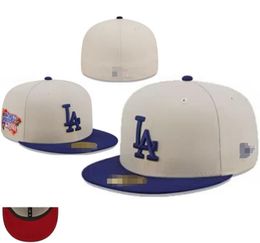 Men's Dodgers Baseball Full Closed Caps Los Angeles Snapback SOX W Letter Bone Women Colour All 32 Teams Casual Sport Flat Fitted hats NY Mix Colours Size Casquette a17