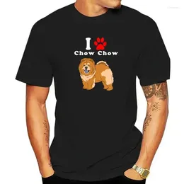 Men's Tank Tops Round Neck I Love My Chow In The Year Of Dog Adopt Rescue Lover Mom Or Dad Save Abandoned Pet Dot T Shirt