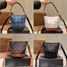 New Denim DAKOTA 16 bucket bag High quality Luxury Designer Shopping Bags Fashion Cross Body tote Key card coins Shoulder Bags purse Wallets women hangbag