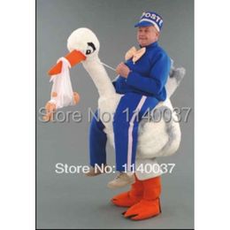 Stork Walker mascot custom Cartoon Character carnival costume fancy Costume party Mascot Costumes