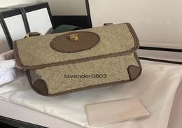 brown canvas with brown leather mens messenger bag with box waist bag s s bags crossbody bag handbag totes shoulder bags4511974