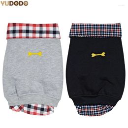 Dog Apparel 2 Colors Plaid Small Coats Jackets Summer Breathable Puppy Polo T-shirt Pet Clothes For Chihuahua Teddy Dogs