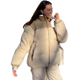 Winter Fleece Jacket Women Faux Shearling Outerwear Coats Female Suede Fur Jackets Coat Warm Thickened Lamb Puffer6137339