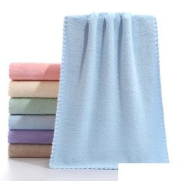 Towel Soft High Density Coraline Face Microfiber Absorbent Bathroom Home Adt Thicker Quick Dry Cloth For Cleaning Drop Delivery Garden Dh6Sm