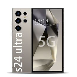 S24 Ultra Çift Sim Dual Bekleme Android 5G Cep Telefonu 12GB+1TB 6.8HD+Ekran 13MP+50MP akıllı telefon cep telefonu kamera GPS İngilizce Oyun Videosu