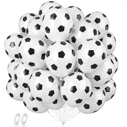 Party Decoration 30pcs 12inch Football Balloons Soccer Helium Latex Balloon Black Boy Sports Birthday Decorations Supplie