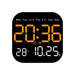 Wall Clocks Day Countdown Function LED Clock Desktop Use Display Two Installation Methods Hanging Holes