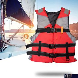 Life Vest & Buoy Adts Jacket Aid Kayak Ski Buoyancy Fishing Watersport Outdoor Great For Any Water Sports Boating Skiing Surfing 24042 Dhezk