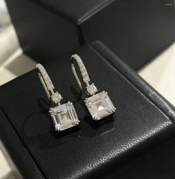 Stud Earrings 2024 Trend Brand Anniversary Gifts Star Full Diamond White Gold Pure 925 Sliver Meteor Classics