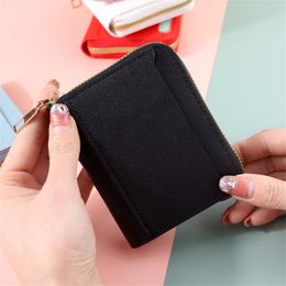 Women Simple Mini Coin Purse Wallet Leather Girls Short Wallet Money Bag Storage Zipper Pouch Card Holder Clutch Organizer