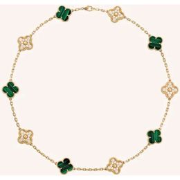 10 Diamond Designer Jewelry Clover Brand Fashion Cleef Colar de designer de ouro de alta qualidade para jóias femininas GIFs de alta qualidade