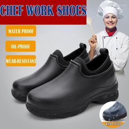 Sandals Men's Non-slip Chef Shoes Work Car Wash Shoe Rain Fashion Wear-resistant Heightened Water Boots 36-49