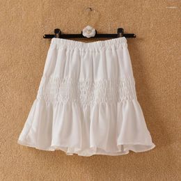 Skirts Summer Skorts For Women Pleated Skort Elastic Waist Ball Gown Kawaii Mini Skirt Y2k 2024 Falda