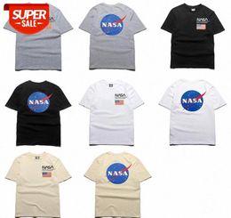 European and American street fashion brand ins space naut NASA printed round neck short-sleeved T-shirt female summer #NJ2i9973320