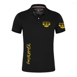 Men's Polos Goldwing GL1500 Mens 2024 Summer Classics Lapel Ordinary Shirts Leisure Short Sleeve Breathable Tops