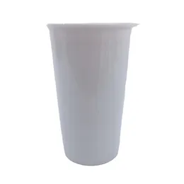 Mugs Elegant Pure White Ceramic Coffee Cup Handleless Milk Tea Juice