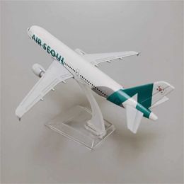 Aircraft Modle Alloy Metal Korean Airlines Seoul Airlines Airbus 320 A320 Model Airlines 1/400 Scale Die Cast Aircraft Model Aircraft Gift 16cm s2452089