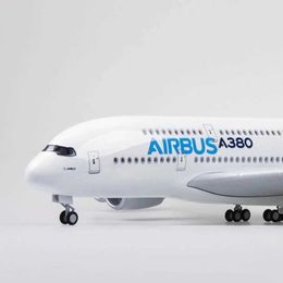 Aircraft Modle 1/160 Scale 47CM die-casting plastic resin aircraft Airbus 380 A380 prototype airline model W Light and Wheel F series S5452138