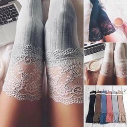 Women Socks Sexy Warm Long Cotton Stocking Over Knee Winter High Thigh Knitted Stockings For Ladies The