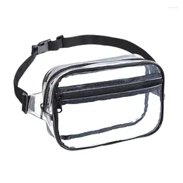 Waist Bags Clear Fanny Packs Crossbody Shoulder Bag Women Chest PVC Sling Purse Fashion Belt