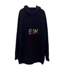 1103 2022 Autumn Black Print Autumn Wome039s Pullovers Hooded Brand Same Style Women039s Sweaters 111003 pingyi7511336