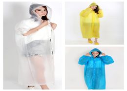 Environmental Women Raincoat Men Black Rain Clothes Cover Hooded Motorcycle Rainwear Adult Clear Portable Jacket8885920