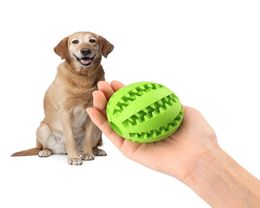 Interactive Toy Pet Cat Dog Chew Toys Tooth Cleaning Balls Pet Dog Toys Stretch Rubber Leaking Ball Pet Cat Dog5452599