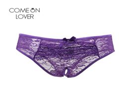 Comeonlover Erotic Underwear Crotchless Culotte Dentelle Sex Women Lace Brief Panty Plus Size Multi Colours Women Panties PL50082790091