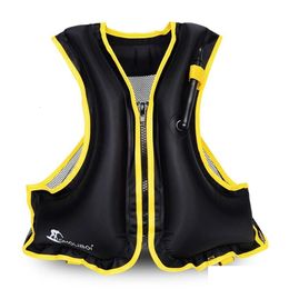 Life Vest & Buoy Adt Inflatable Swimming Motorboat Kayak Boating Fishing Jacket Snorkelling Surfing Water Sports Safety 240425 Drop Del Dh70J