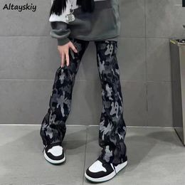 Women's Jeans High Waist Women Camouflage BF Spring Streetwear Chic Design Students Harajuku Vintage Trousers Fashion Hip Hop Baggy