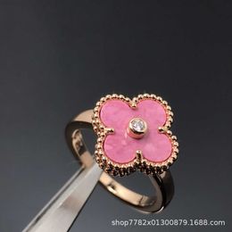 Famous designer Vanly rings for lovers High lucky rose ring with gold fashionable and personalized with Original logo box Vanly