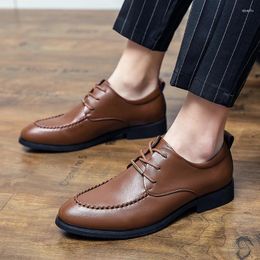 Casual Shoes Comfort British Style Men Korean Fashion Pointy Men's Driving Spring Summer Autumn Winter Leather