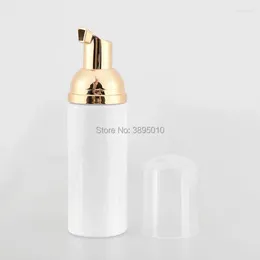 Storage Bottles 60ml Plastic Foamer Bottle Pump White Liquid Soap Dispenser Est Foam With Golden F554