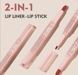 Waterproof Lip Liner Nude Pigment Lips Makup Lipliner Pencil Long Lasting Easy To Wear Women Matte Lipstick Pen T2600 240521