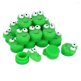 Storage Bottles 10Pcs Frog Shape Silicone Jar 5ml Nonstick Containers Personalised Bottle Jars Oil Case Container Home Accessories