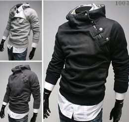 new monde Korea Men039s Hoodie Sweatshirts Rabbit Hair Collar Oblique Zipper plus size Men039s Jacket men039s Coats m7458223