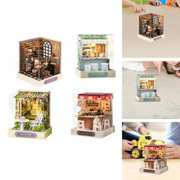 Miniature Kits DIY Mini Dollhouse Craft Handicraft 3D Wooden Puzzle Doll House for Valentine's Day Friend Festival Family