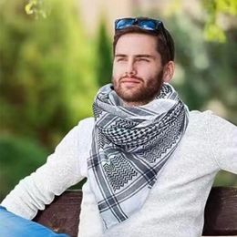 Scarves Classic Black White Keffiyeh Square Print Men Scarf Shemagh Headscarf Islam Arab Head Neck