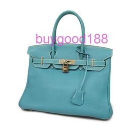 10A Bridkkin Delicate Luxury Womens Social Designer Totes Bag Shoulder Bag 30 Togo Hand Bag Blue Jean Square 2005